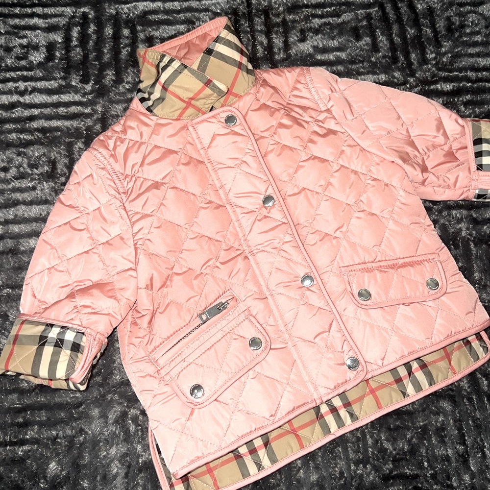 Burberry baby quilted jacket